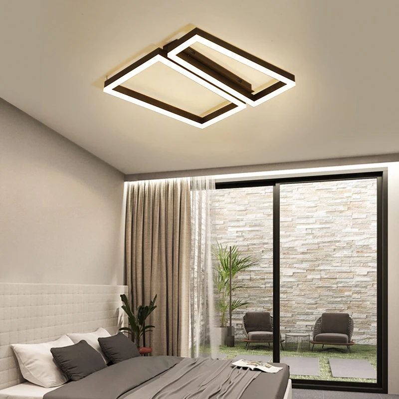 

Геометрические, Круглый квадратный потолочный светильник в виде полукруга, Скандинавская Светодиодная лампа для комнаты, потолочный свети...