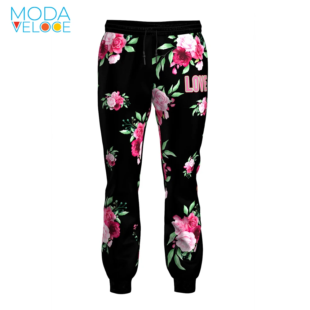 

3d print Floral Tropic Exotic Hibiscus 2021 New Men Joggers Casual Men Sweatpants Gray Joggers Homme Trousers