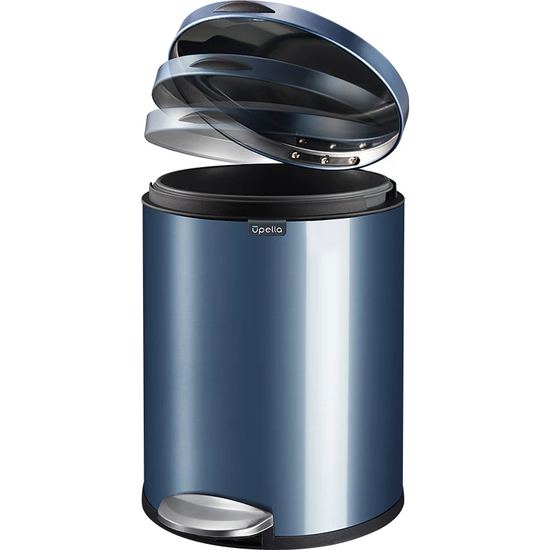 

Stainless steel trash can with lid foot pedal Waterproof Large capacity trash can double layer Lixeira household items BS50LJ