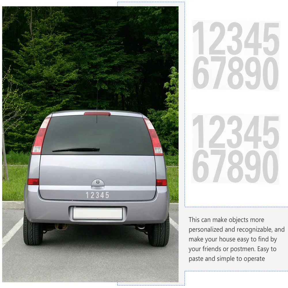 4 набора светоотражающие наклейки с цифрами для почтового ящика|Канцелярские