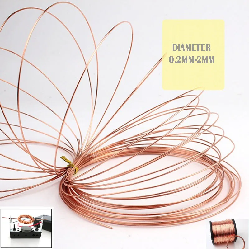 Новинка 0 8 мм 5 мягкая чистая твердая медная проволока Электромагнитная катушка