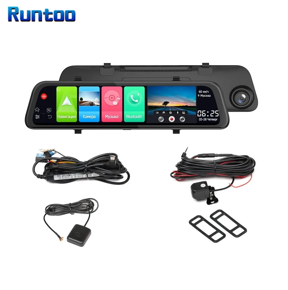 

12" 4G Car DVR Camcorder Camera 4GB 32GB ADAS WIFI IPS Touch Screen 1080P Auto Registrar Video Recorder Dash Cam Rearview Mirror