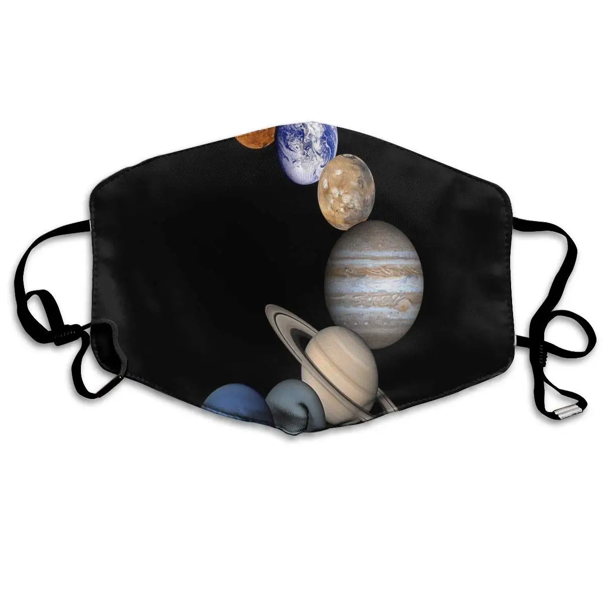 

Face Mask Outer Space Planets Customized Cycling Half Face Earloop Dust Mask For Boys