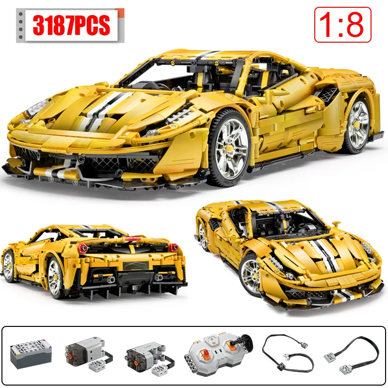 

3187 шт., Детский конструктор «гоночный автомобиль»