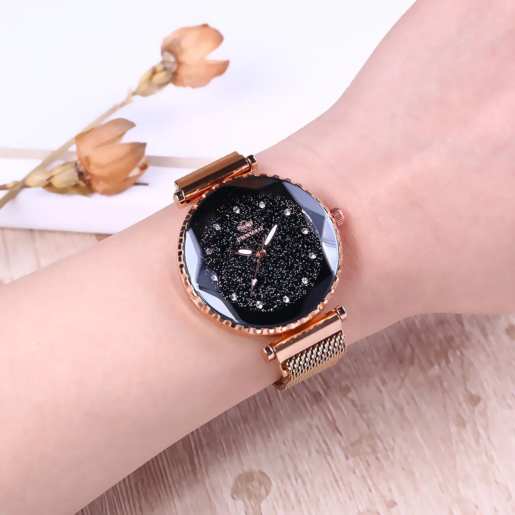 Звездный циферблат для женщин высококачественный синий стеклянный Life Magnet