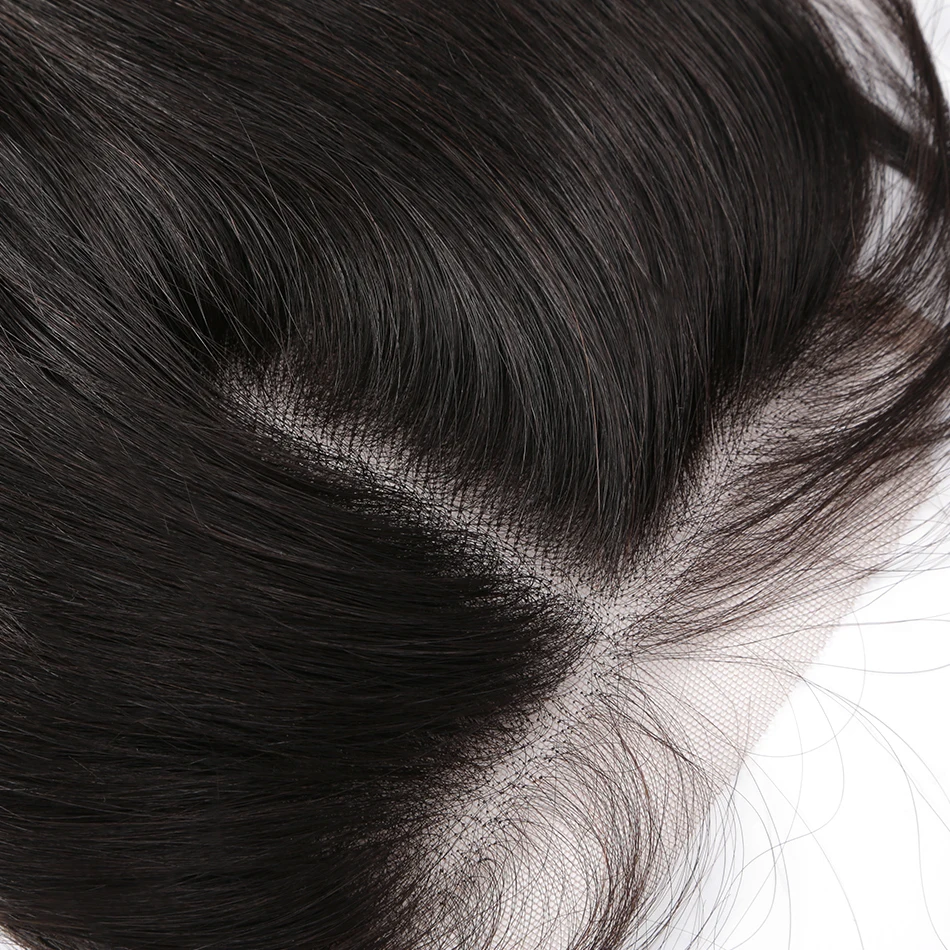 

Luvin Straight Lace Closure With Baby Hair Natural Hairline Brazilian Remy Human Hair 4x4 Closure Hair For Black Women 8-16 Inch