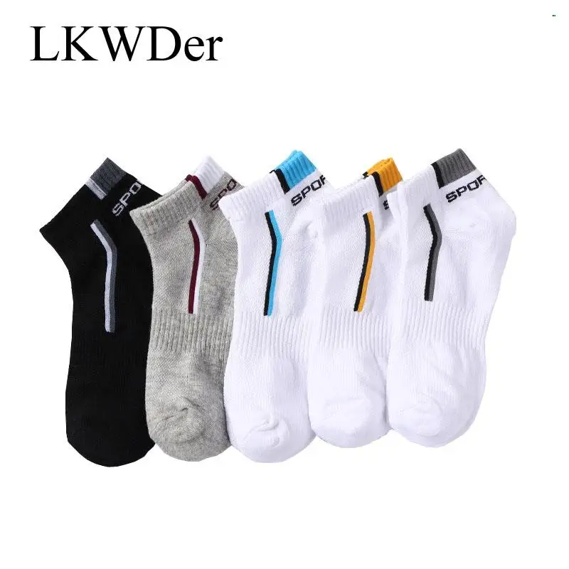 

5 Pairs High Quality Mens Ankle Socks Breathable Cotton Sports Socks Mesh Casual Athletic Summer Thin Short Sokken Sock Men 5pcs