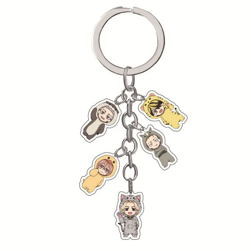 

Anime Tokyo Avengers Q Version Cute Keychain Boy Girl Fashion Acrylic Keychain Bag Pendant Decoration Car Keychain Kids Toy Gift