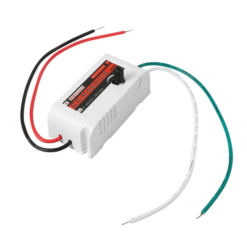 

Mini PWM DC Motor Speed Controller 3A Small Plastic Case Universal