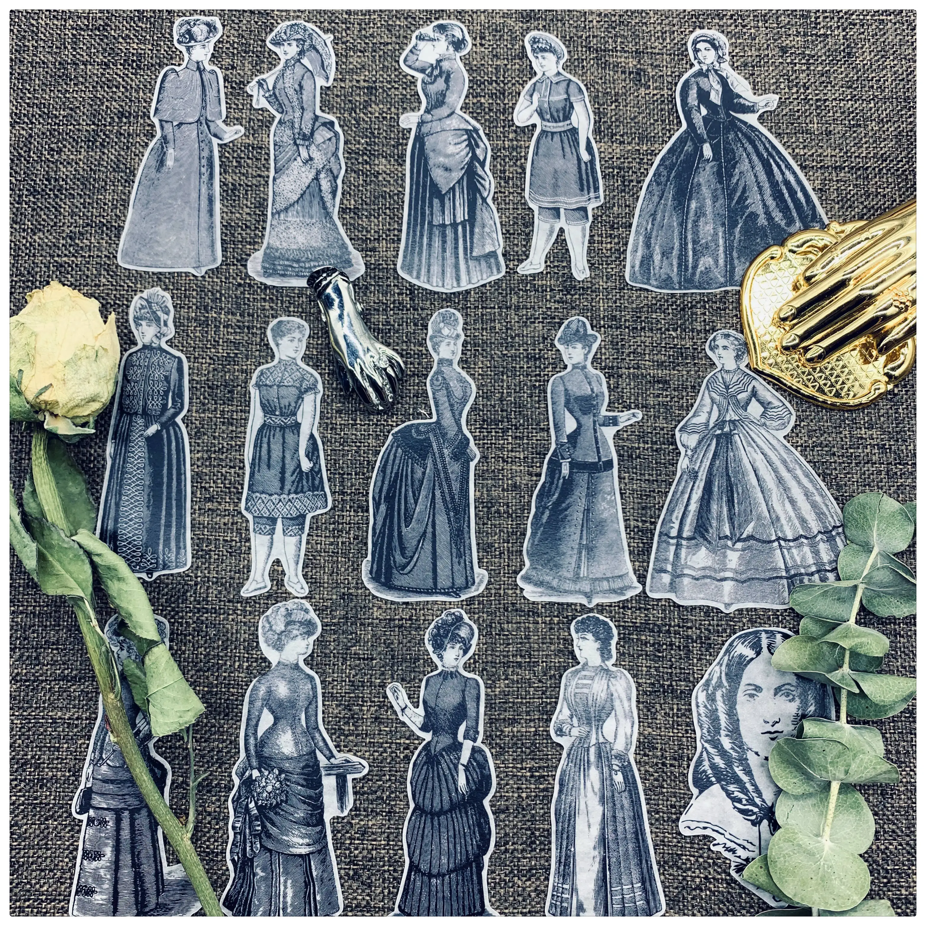 

29Pcs/Pack Vintage European Palace Lady Sticker DIY Craft Scrapbooking Album Junk Journal Planner Decorative Stickers
