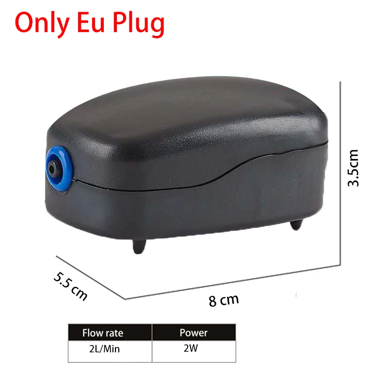 Low Rate Air Pump 1/1. 5 Вт Водонепроницаемый аквариум Decorational погружной светильник аквариумных рыб черепаха бака воздушный насос пузырьковая галька лампа US/EU/US/UK saa разъем - Цвет: Low Rate Air Pump