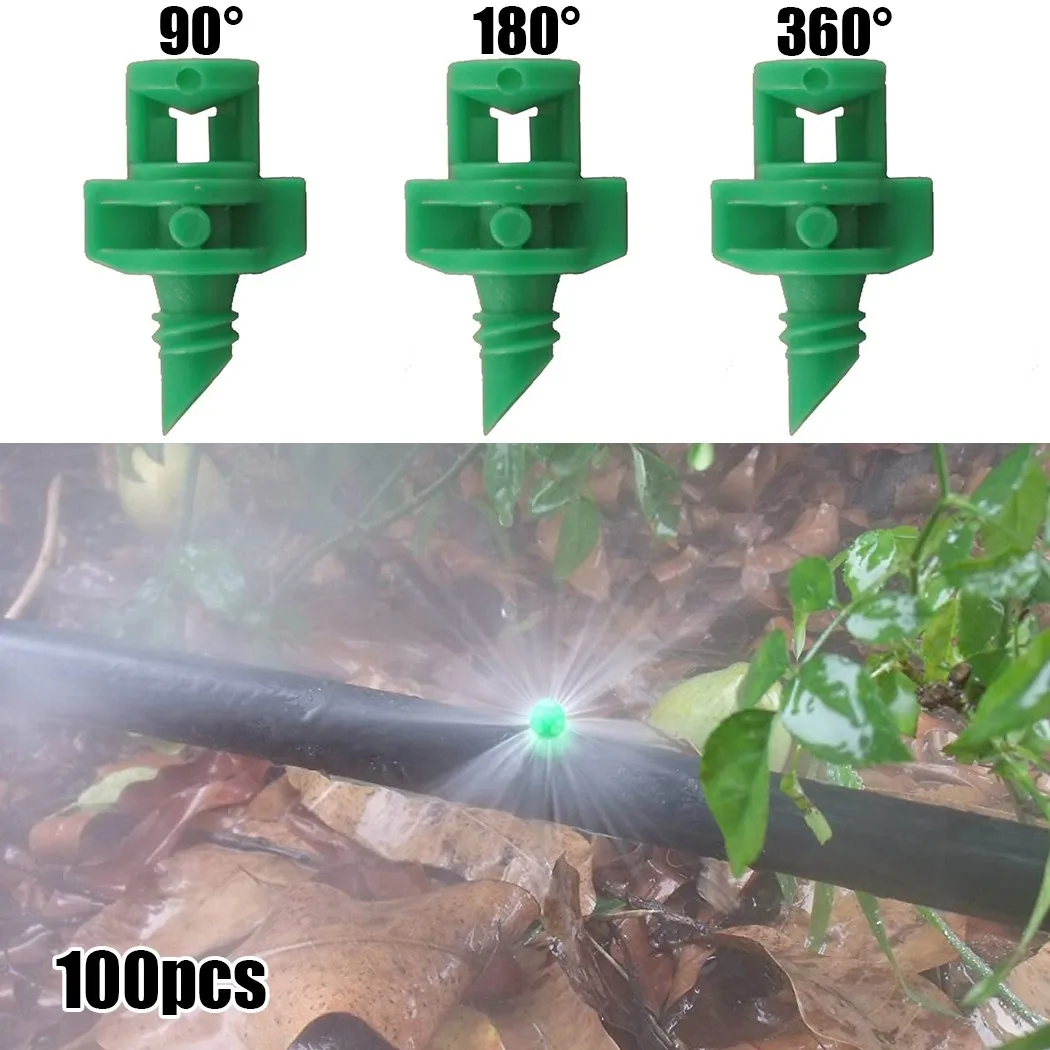 

100Pcs Sprayer Nozzles 90/180/360 Accessories Hydroponic Jet Machine