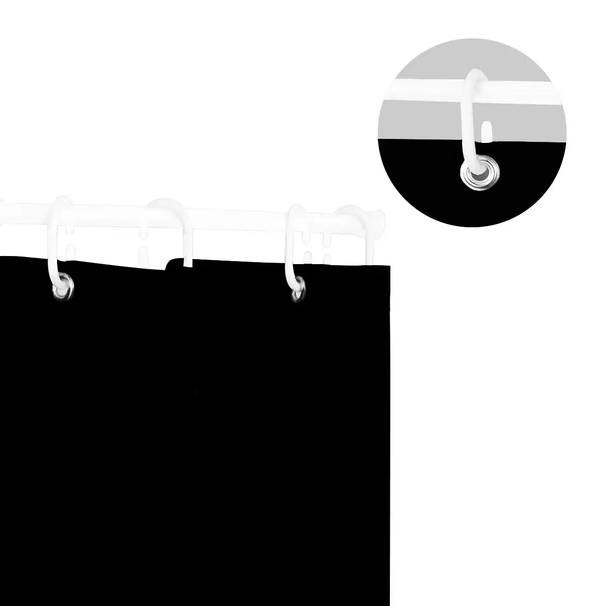 Водонепроницаемая занавеска для ванной из полиэстера с изображением девушки