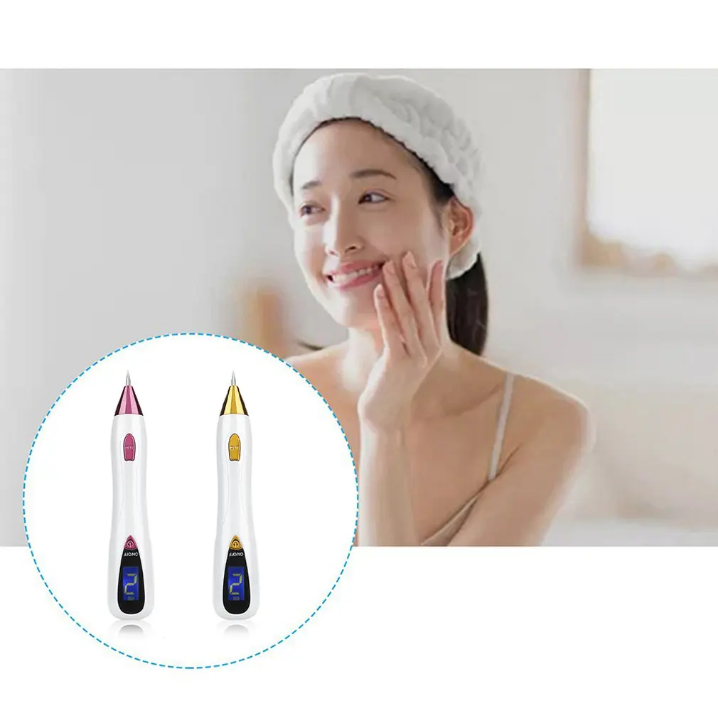 Лазерная ручка для удаления родинок с ЖК экраном 9 уровней инструмент бородавок