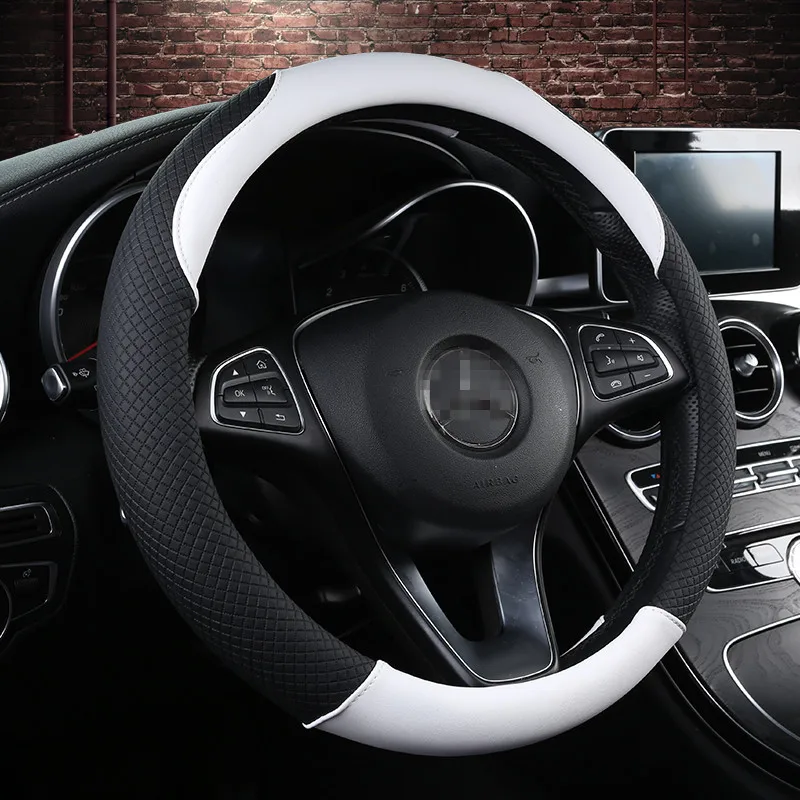 Шэнлао Кожаный Автомобильный руль для renault logan 2 renault megane 3 laguna 2 sandero fluence symbol kadjar kangoo sander