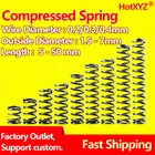 Цилидрическая катушка HotXYZ 65Mn, компрессионная, маленькая пружина типа Y, обратное давление, сжатая стальная проволока, диаметр 0,2, 0,3, 0,4 мм