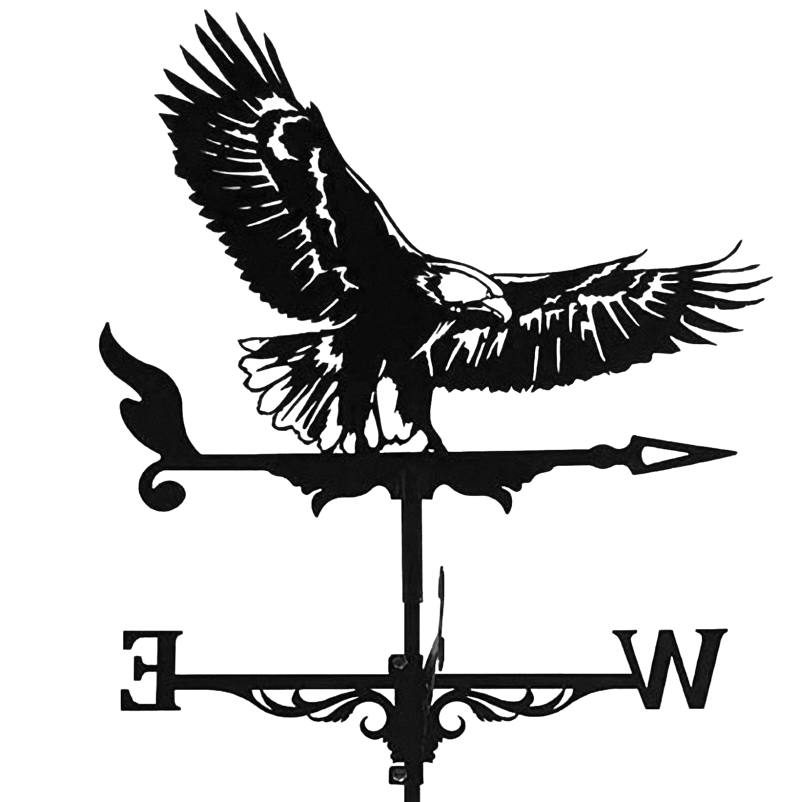 

Stainless Steel American Eagle Weather Vane Weather Vane Wind Direction Indicator European Style Iron Roof Decoration