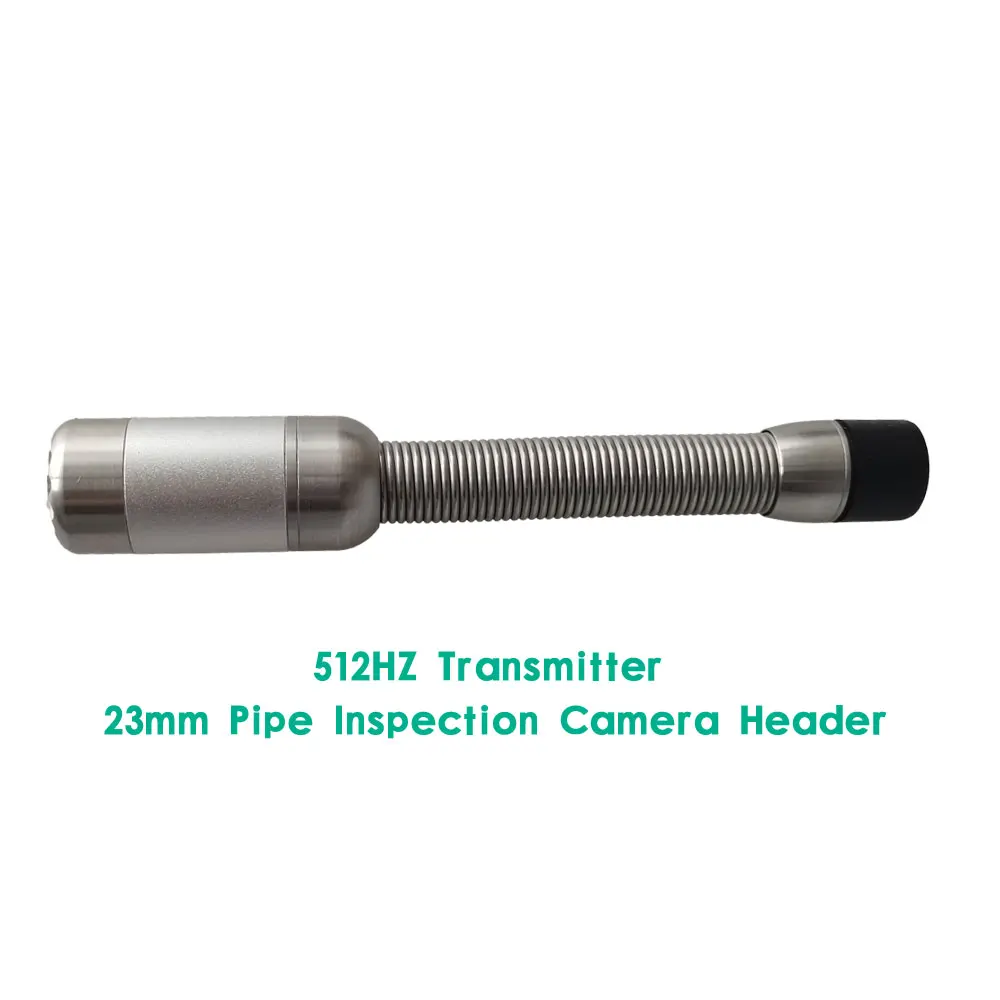 Drain Pipe Inspection Endoscope 23mm Camera 512hz Transmitter Built-in DVR Meter Counter Keyboard 7