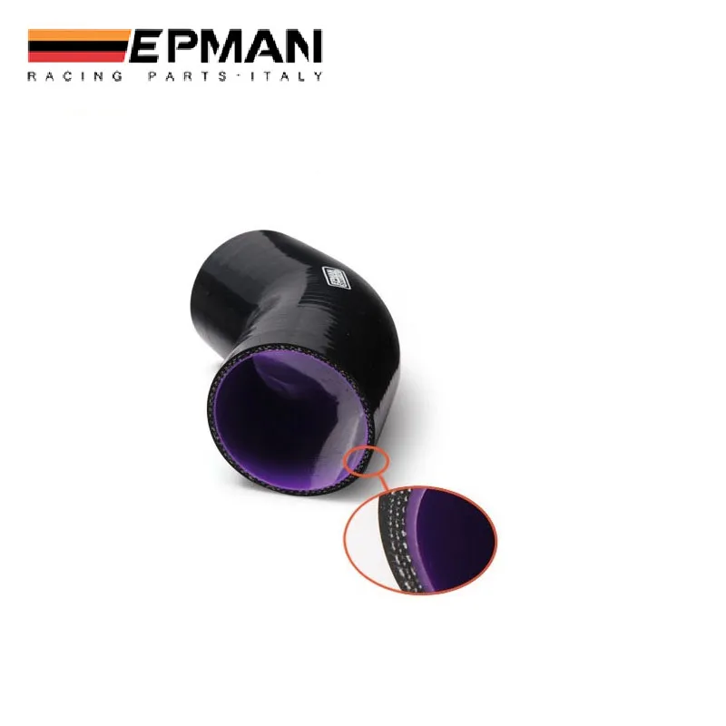 Черный 4-слойный 3-дюймовый 45-градусный налокотник муфта силиконовый шланг турбо