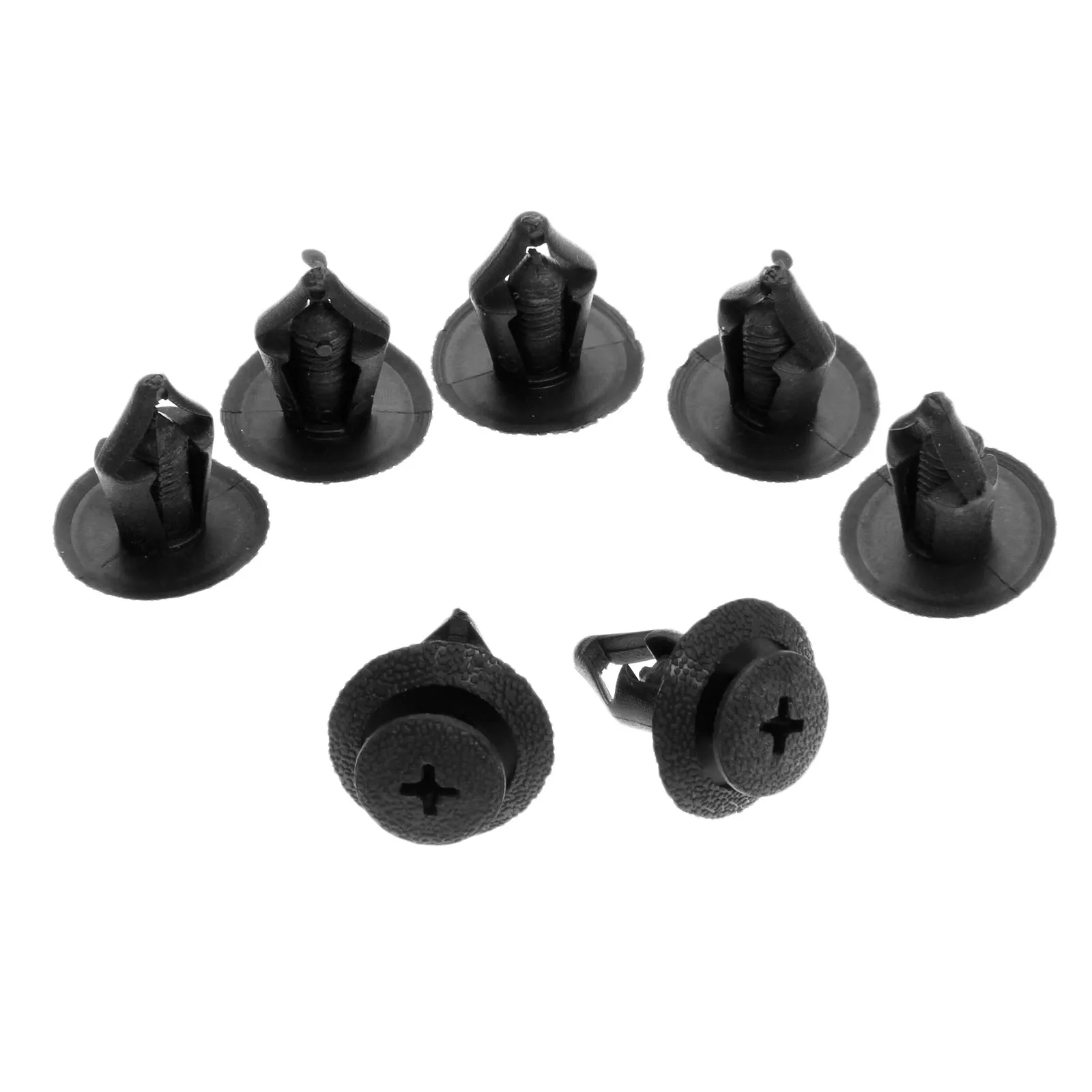 

50pcs Plastic Rivet Fastener 8mm hole Mud Flaps Fender Push Clips Fit For Mazda NA01-56-145 for Nissan 63844-01A00 for Ford