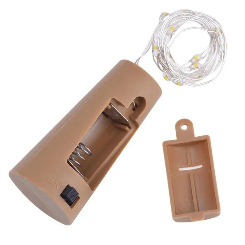 Пробковые светильники в форме винных бутылок 10/20LED DIY струнный светильник с