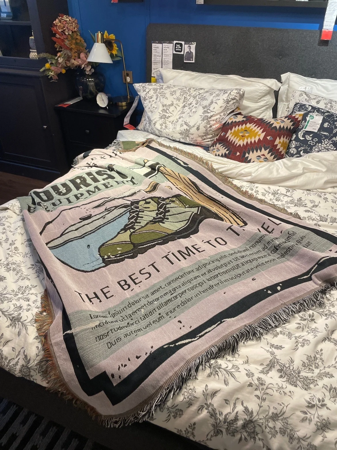 Уличное одеяло для пикника коврик дивана кровати Пляжная Повседневная накидка