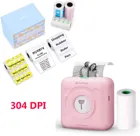 Портативный термопринтер для фотографий A6, 304DPI, 2 порта, Bluetooth, 4.0