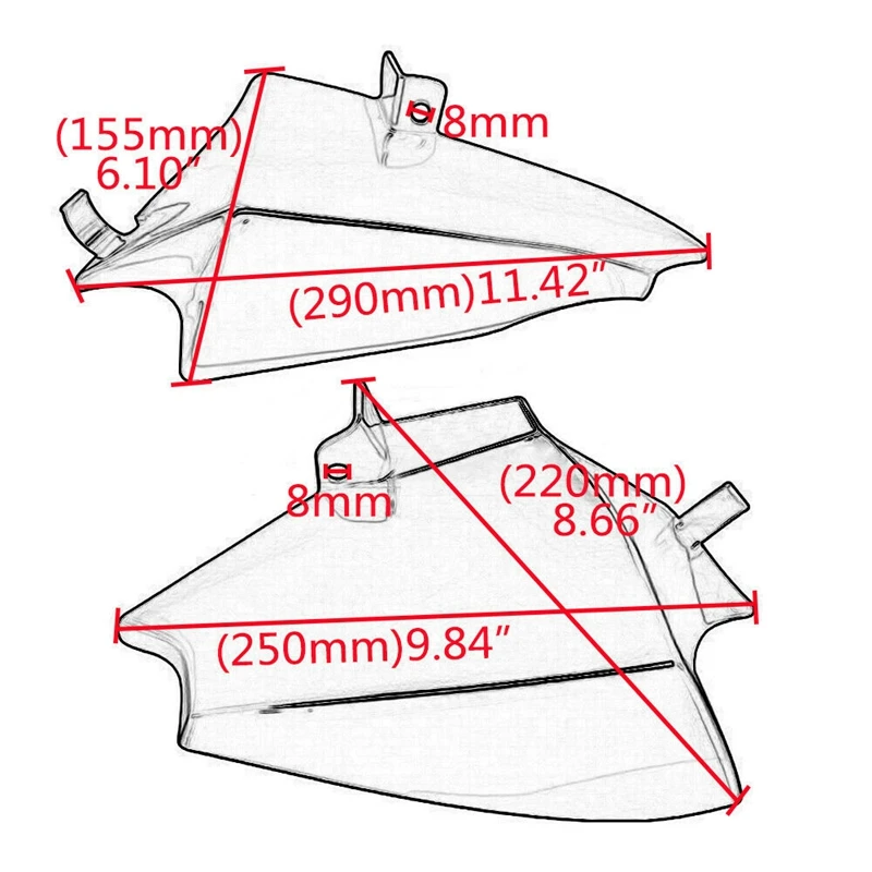 

Motorcycle Smoke Engine Heat Shield Mid-Frame Air Deflector Trim for Yamaha XVS 950 SPEC BOLT950 2014-2019