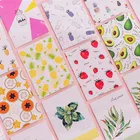 Блокнот-планировщик в виде свежих кактусов с фруктами и цветами, школьные и офисные принадлежности, студенческий планировщик, журнал, блокнот, Канцтовары, 4 шт.