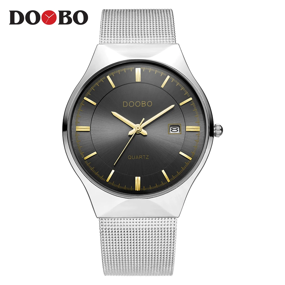 D035 white black DOOBO армейские военные спортивные кварцевые мужские s часы Топ Бренд роскошные кожаные мужские часы повседневные спортивные часы Relogio Masculino - Цвет: D035 white black