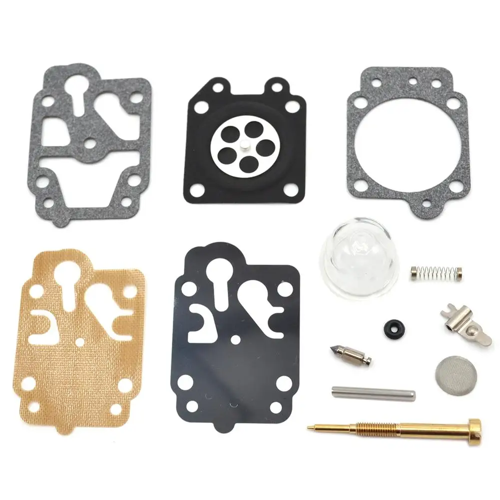 

16mm/0.63" Grass Trimmer Gasket Set Accessories for GX135 139 26CC 33CC 43CC 52CC Prermium Alloy Lawn mower Carburetor diaphragm