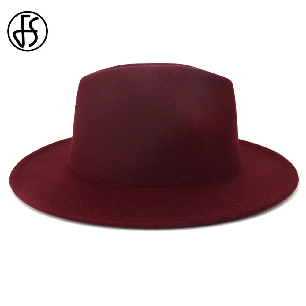 Кепка шерстяная Мужская FS красная с широкими полями на осень/зиму женские