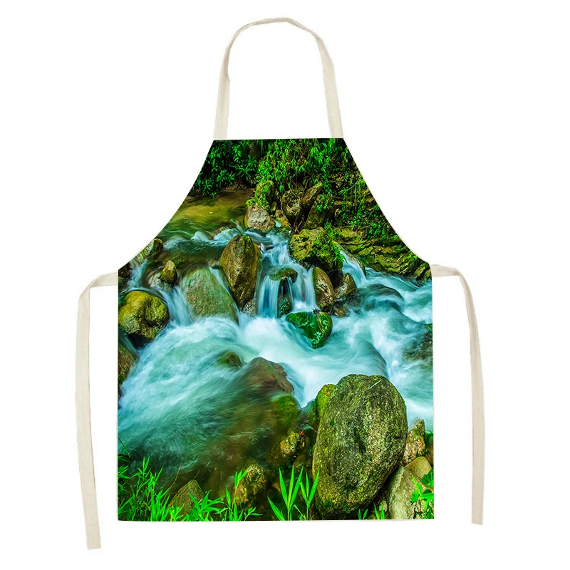 

Женский Кухонный Фартук с принтом животных и деревьев, фартук для парикмахеров, Женский кухонный фартук, кухонный фартук для мужчин, кухонн...