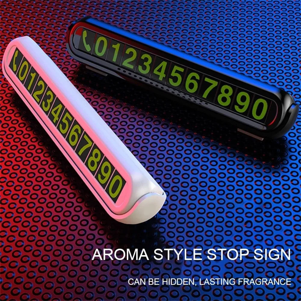 

14*3*3cm Car Temporary Parking Card Phone Number Card Plate Park Stop Auto+Incense Stick Telephone Number Car Park Stop