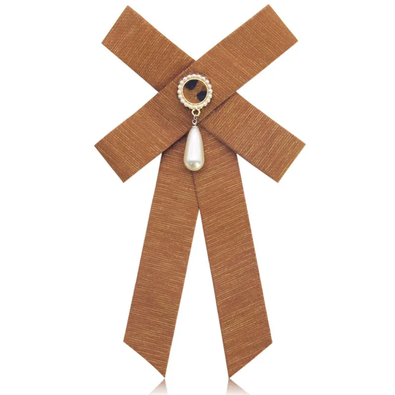Лента бант жемчужная брошь тканевый галстук бабочка булавки и Броши Модные для