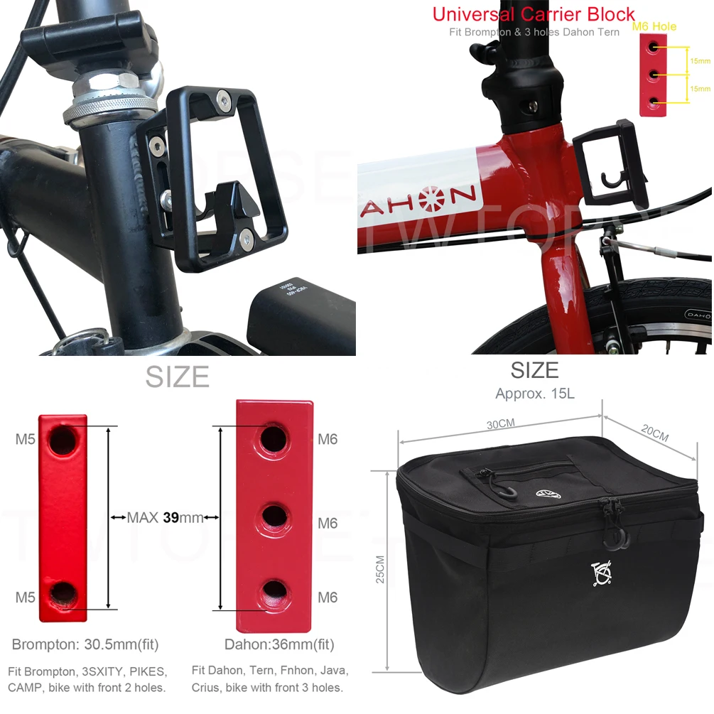TWTOPSE 15L велосипедный мини-сумка для велосипеда сумка Brompton складная езда на