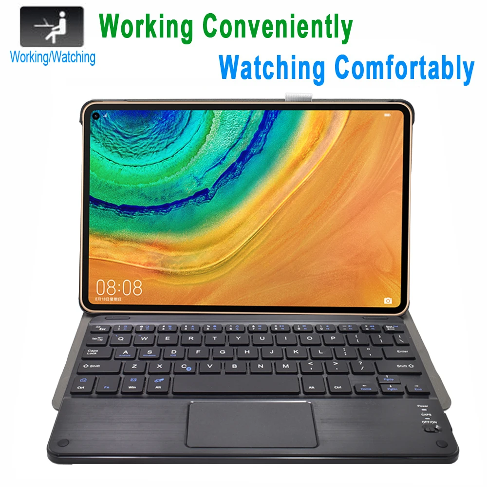 Чехол для сенсорной клавиатуры Huawei Mediapad M5 lite 10 Pro T5 1 M6 8 MatePad 4 T10s Bluetooth Русская