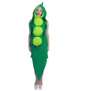 Food peas acting costume festival carnival vegetable stage costumes halloween cosplay party fun costume