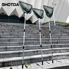 Складная рыболовная сеть GHOTDA, 1,5 м, 1,7 м, 2,1 м, Выдвижная телескопическая удочка из алюминиевого сплава, очень большая Складная посадочная сеть