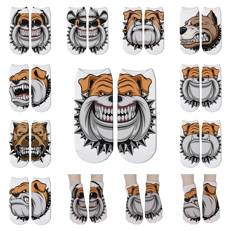 Мода Французский бульдог 3D и изображениями героев мультфильмов (животные) милые