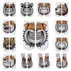 Модные носки с 3D рисунком французского бульдога, милые забавные персонализированные женские короткие носки