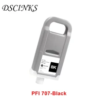 One piece PFI707 PFI 707 for Canon IPF 830 840 850 IPF830 IPF840 IPF850 printer compatible ink cartridge with chip and dye ink
