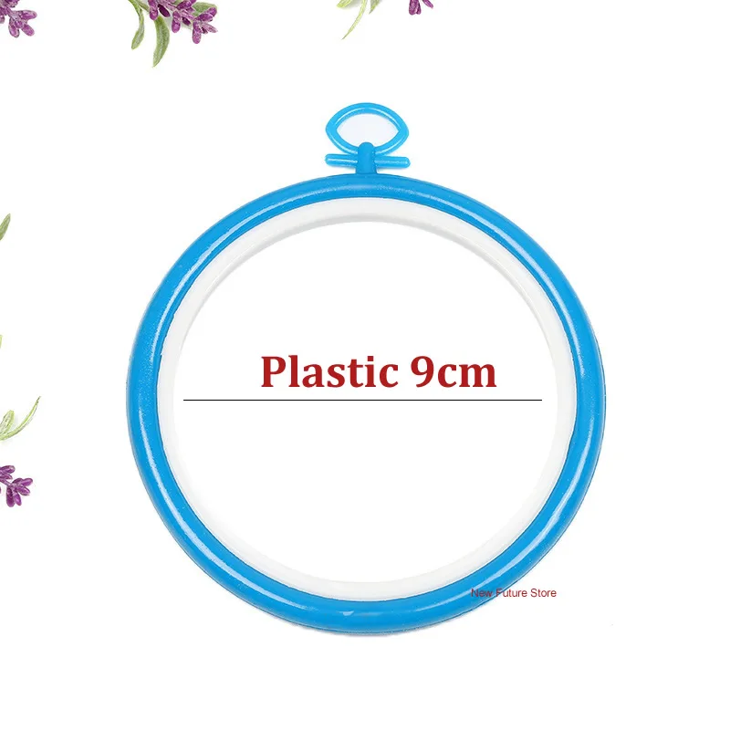 Plastic 9cm 10-40 см мини деревянная рамка для вышивания кольца для набора Кольца Большие швейные инструменты аксессуары madera bordado Вышивка крестом бамбук - Цвет: Plastic 9cm