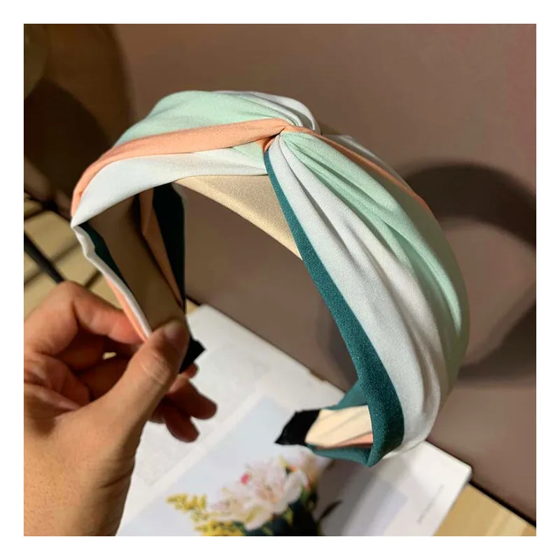 

Fruit Color Hair Band Female Wild Net Infrared Out Wash Face Non-slip Pressure Hair Wide-brimmed Headband Cross Hair Band