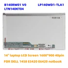 14-дюймовый ЖК-экран для ноутбука B140RW01, V.0 LP140WD1 TLA1 LTN140KT04, сменный дисплей 1600*900, 40-контактный, для ноутбука DELL 1458, E5420, E6420
