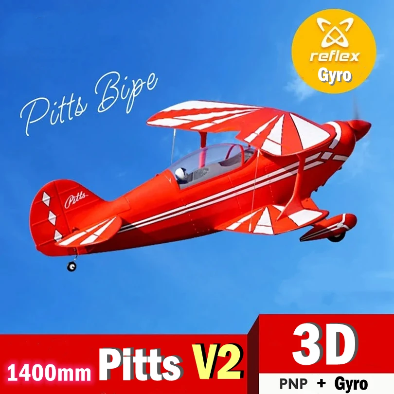 Деталь 1400 мм 1 4 м Pitts Special V2 PNP Biplane Giant Aerobatic 3D 6S большая модель хобби самолета |