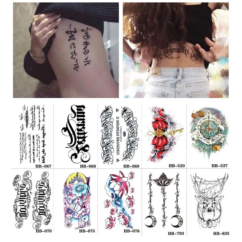 Наклейки для татуировок на руку с английским алфавитом искусственные татуировки