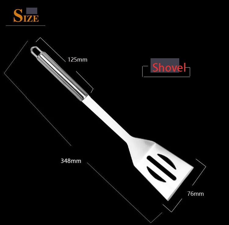 10 шт./компл. набор инструментов для барбекю из нержавеющей стали аксессуары