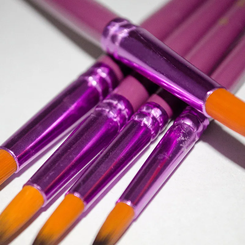 12 шт. акварельные искусственные фиолетовые нейлоновые волосы | Канцтовары для