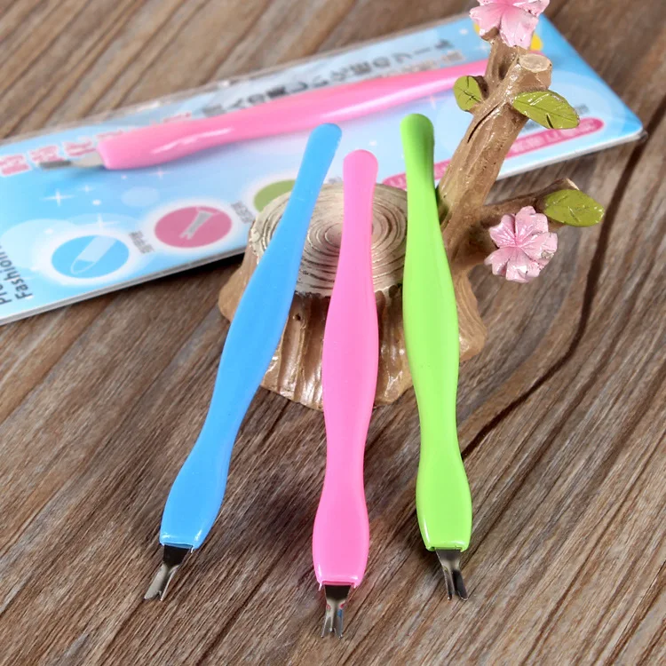 

Exfoliating Scrub Pick mei jia dao Manicure Dead Skin Remover Fork Nail Cuticle Nipper Portable with E504
